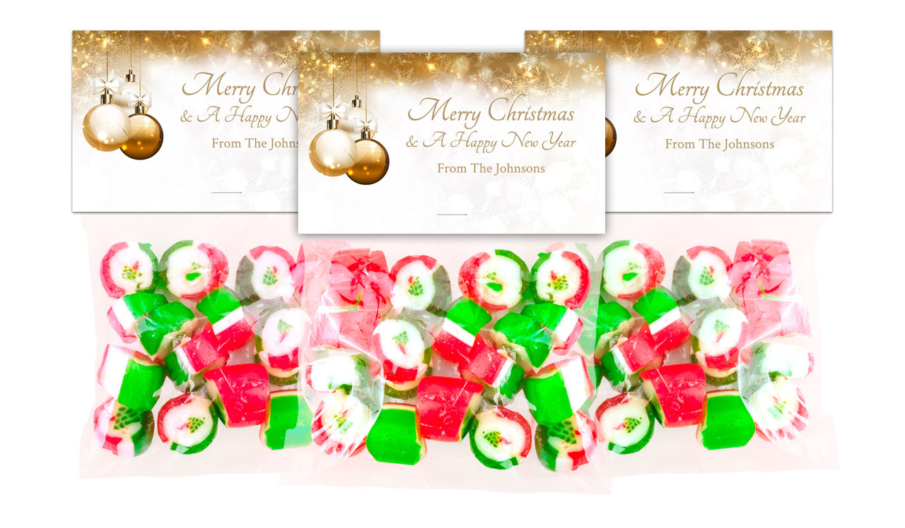 Bronzed Baubles Festive Rock Candy Bags