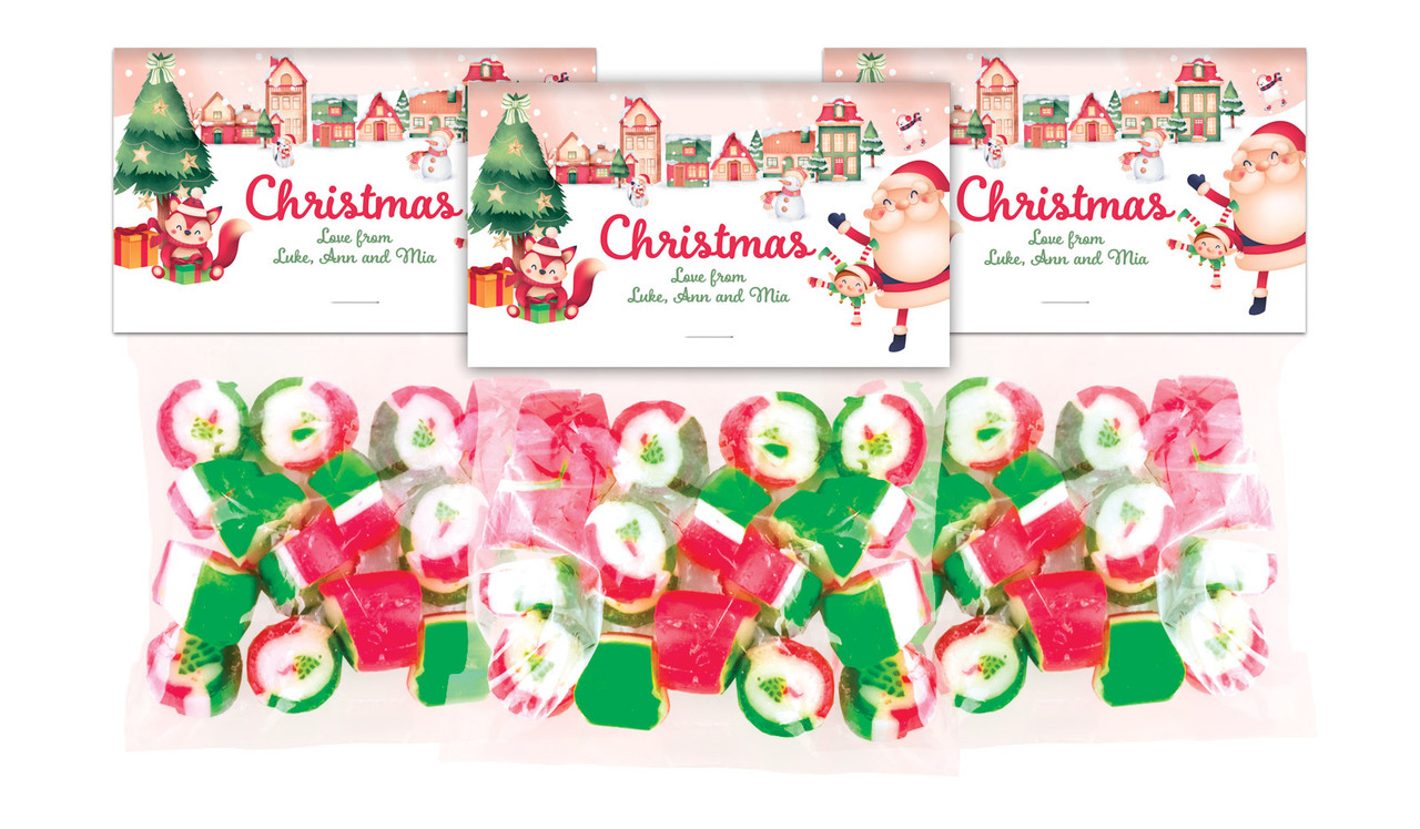 Christmas Village Festive Rock Candy Bags