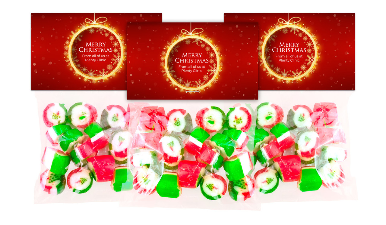 Glowing Bauble Festive Rock Candy Bags