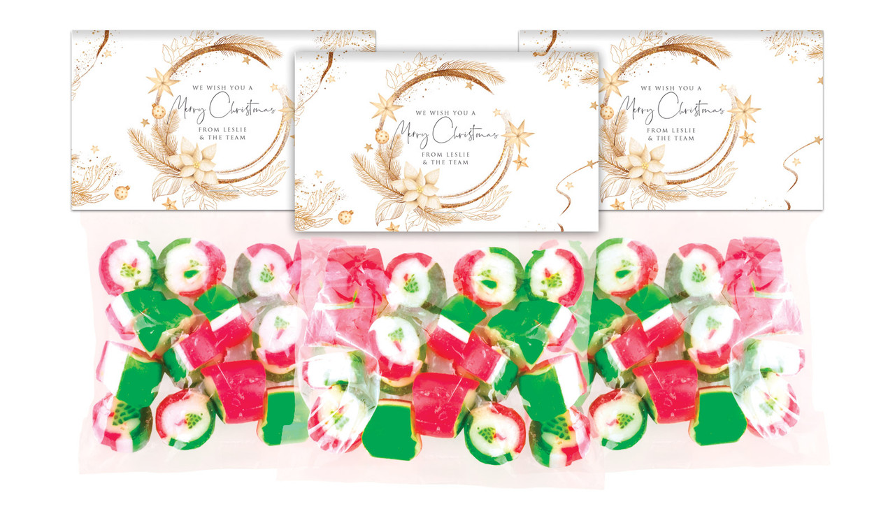 Natural Gold Festive Rock Candy Bags
