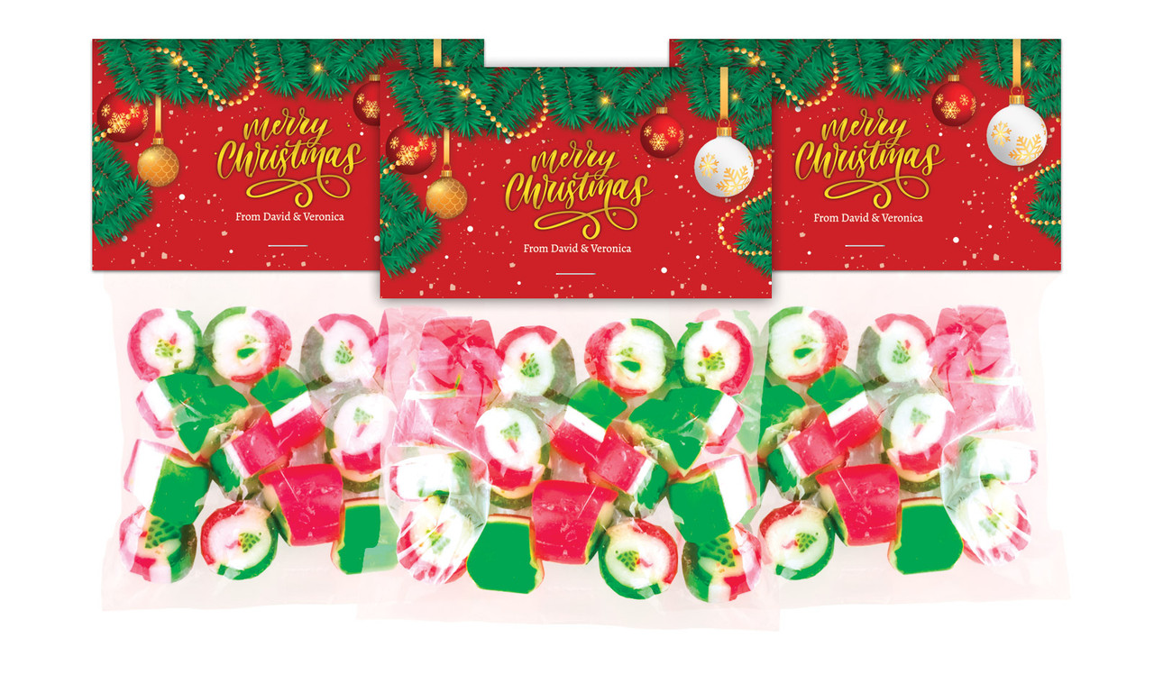Red Festive Festive Rock Candy Bags