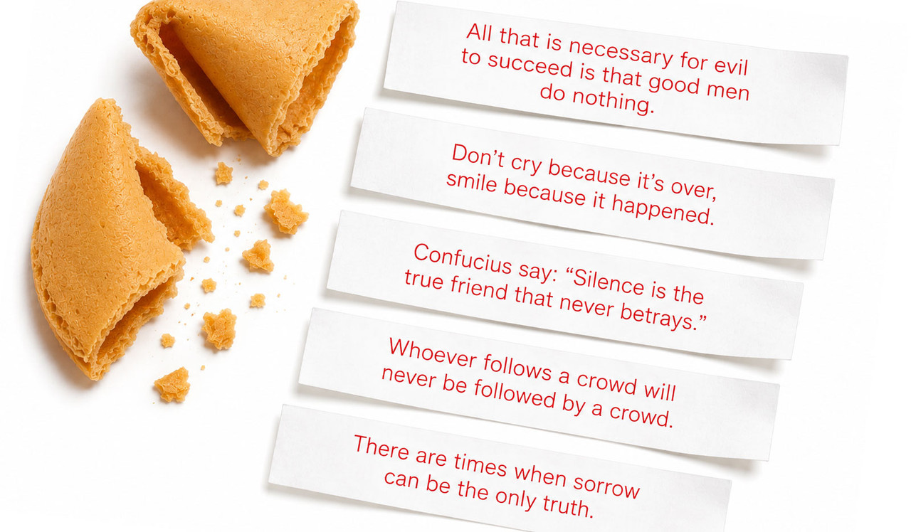 Generic message examples of our fortune cookies