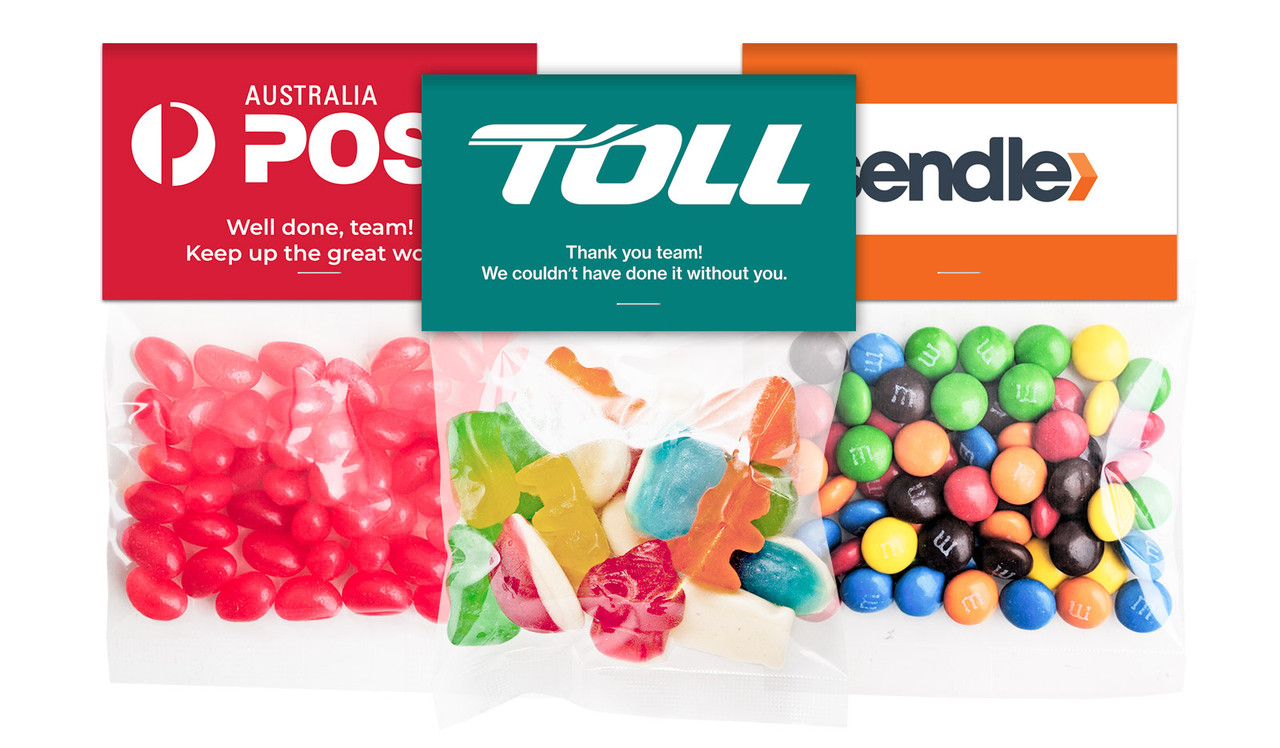 Courier Transport Lolly Bags With Branded Topper (Choice Of Filling)