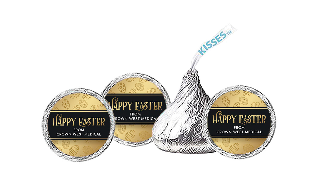 Bold Gold Easter Personalised Hershey's Kisses