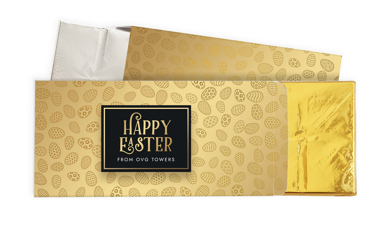 Bold Gold Personalised Chocolate Bar In A Box