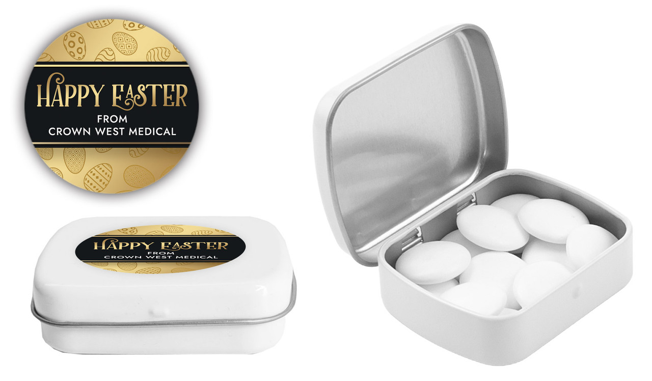 Bold Gold Personalised Mint Tins