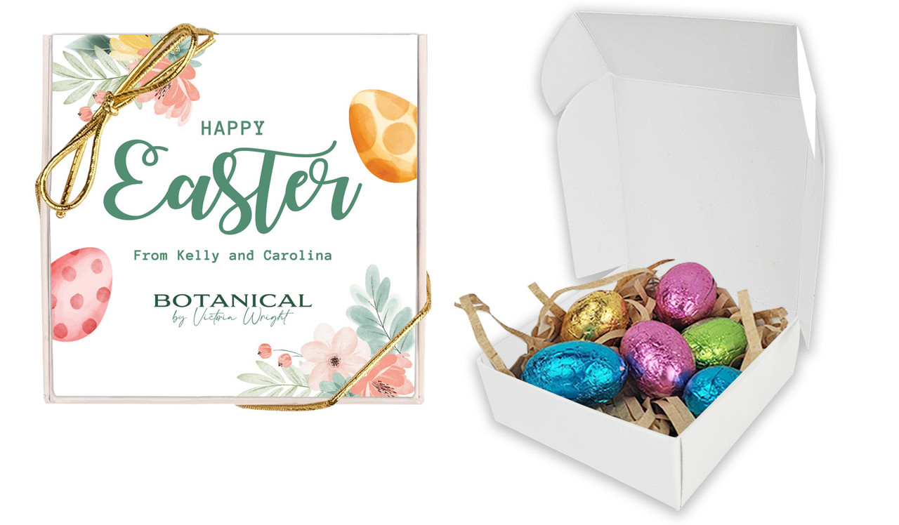 Botanical Eggs Personalised Easter Egg Nest Box