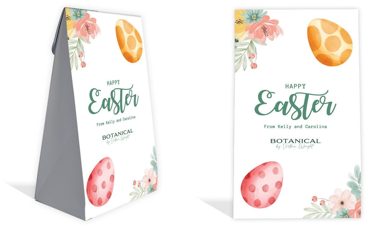Botanical Eggs Personalised Easter Favour Bag
