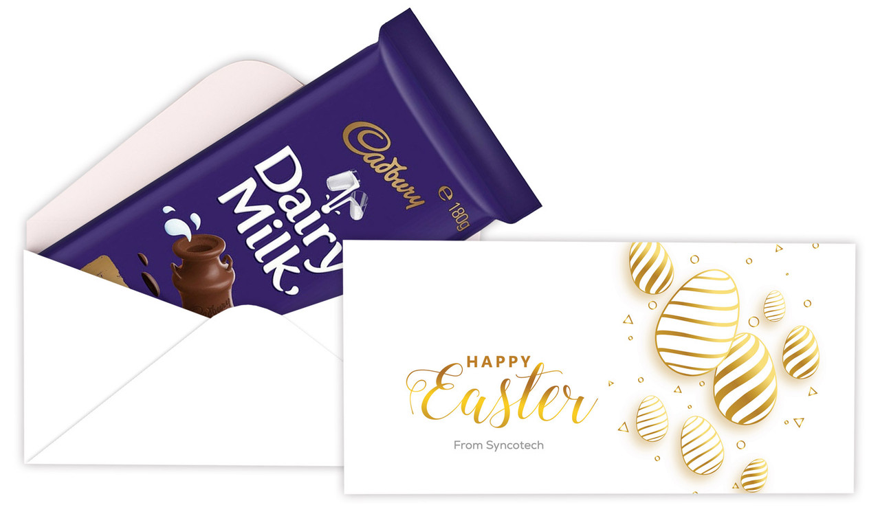 Bright Shiny Eggs Personalised Cadbury Bar Box (Box Only)