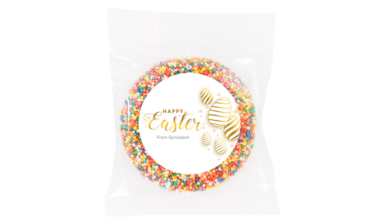 Bright Shiny Eggs Personalised Easter Giant Chocolate Freckles