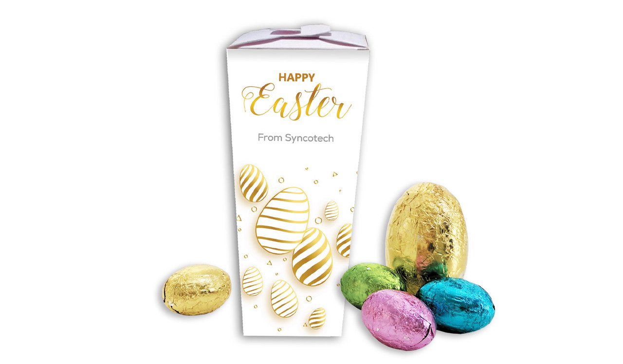 Bright Shiny Eggs Personalised Easter Egg Chocabox