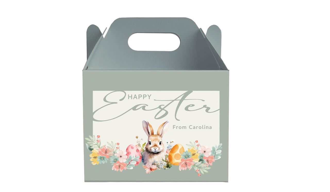 Forest Rabbit Personalised Gable Favour Box