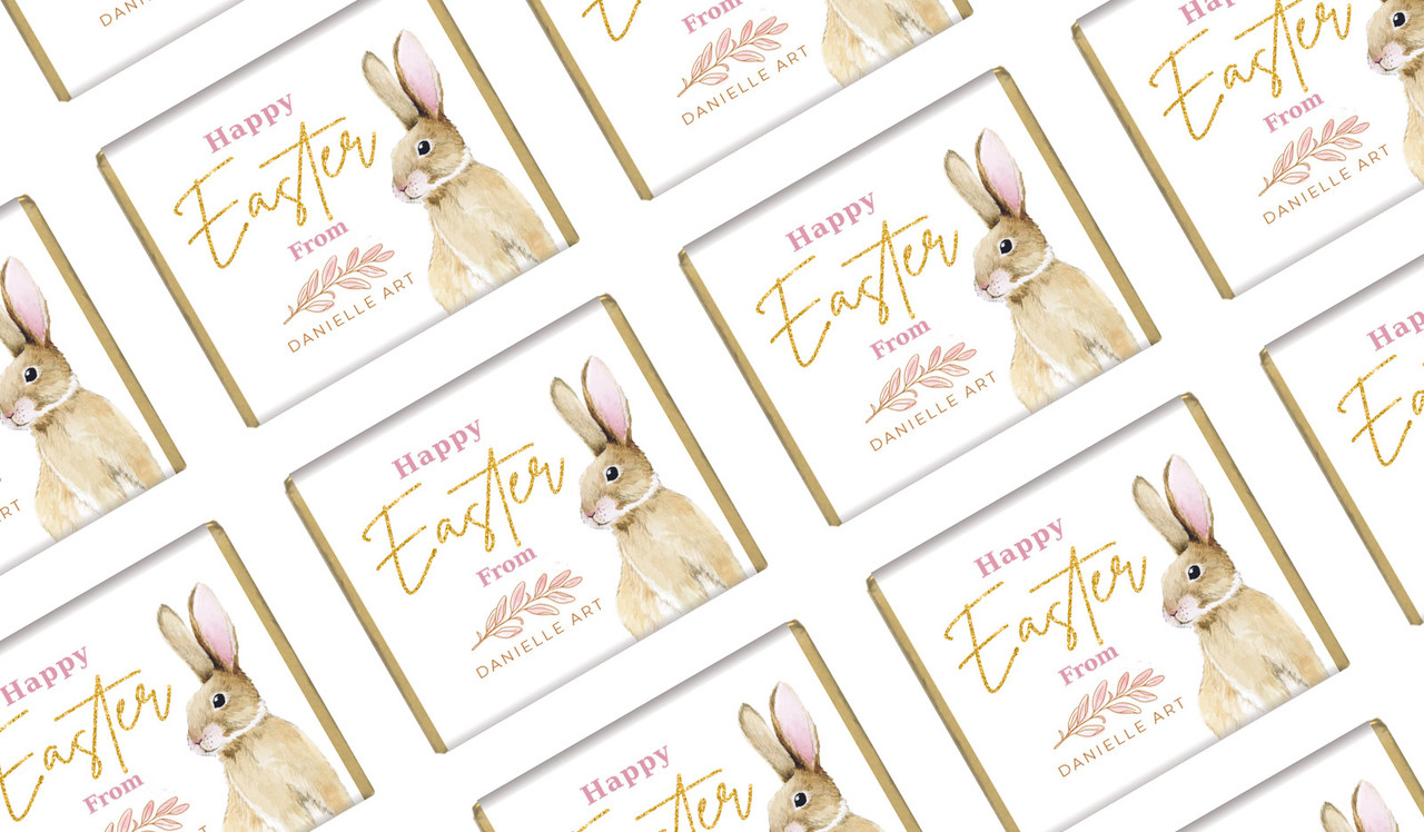 Perfect Bunny Easter Personalised Mini Chocolates
