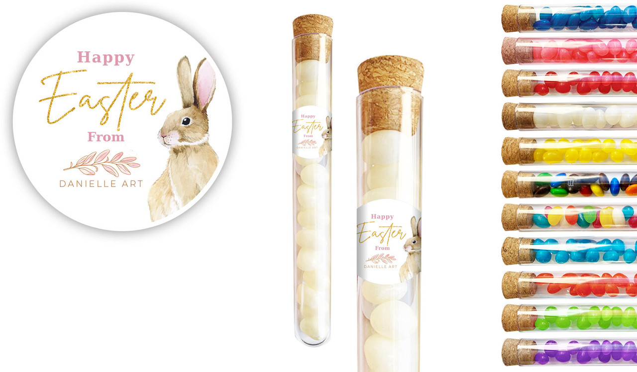 Perfect Bunny Easter Personalised Test Tubes