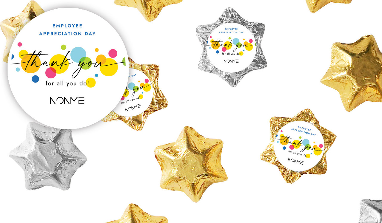 Employee Appreciation Day Foil Chocolate Stars