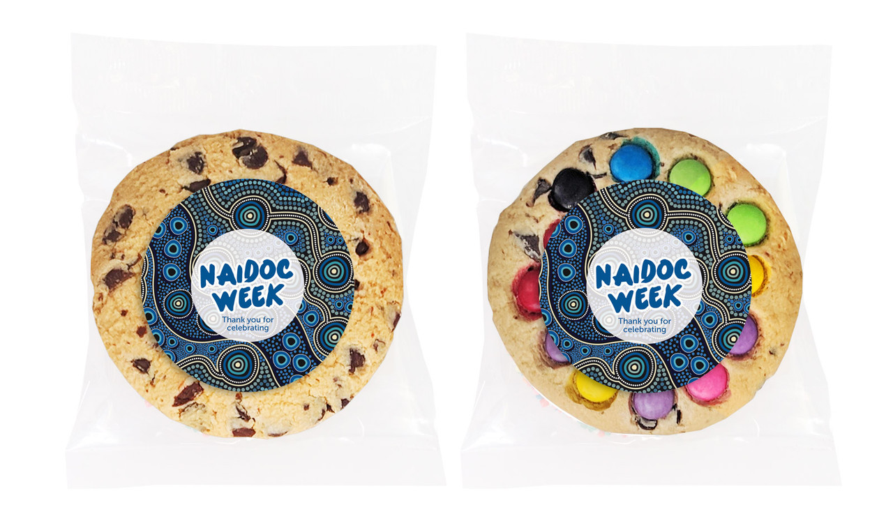 Blue National NAIDOC Week Personalised Cookie