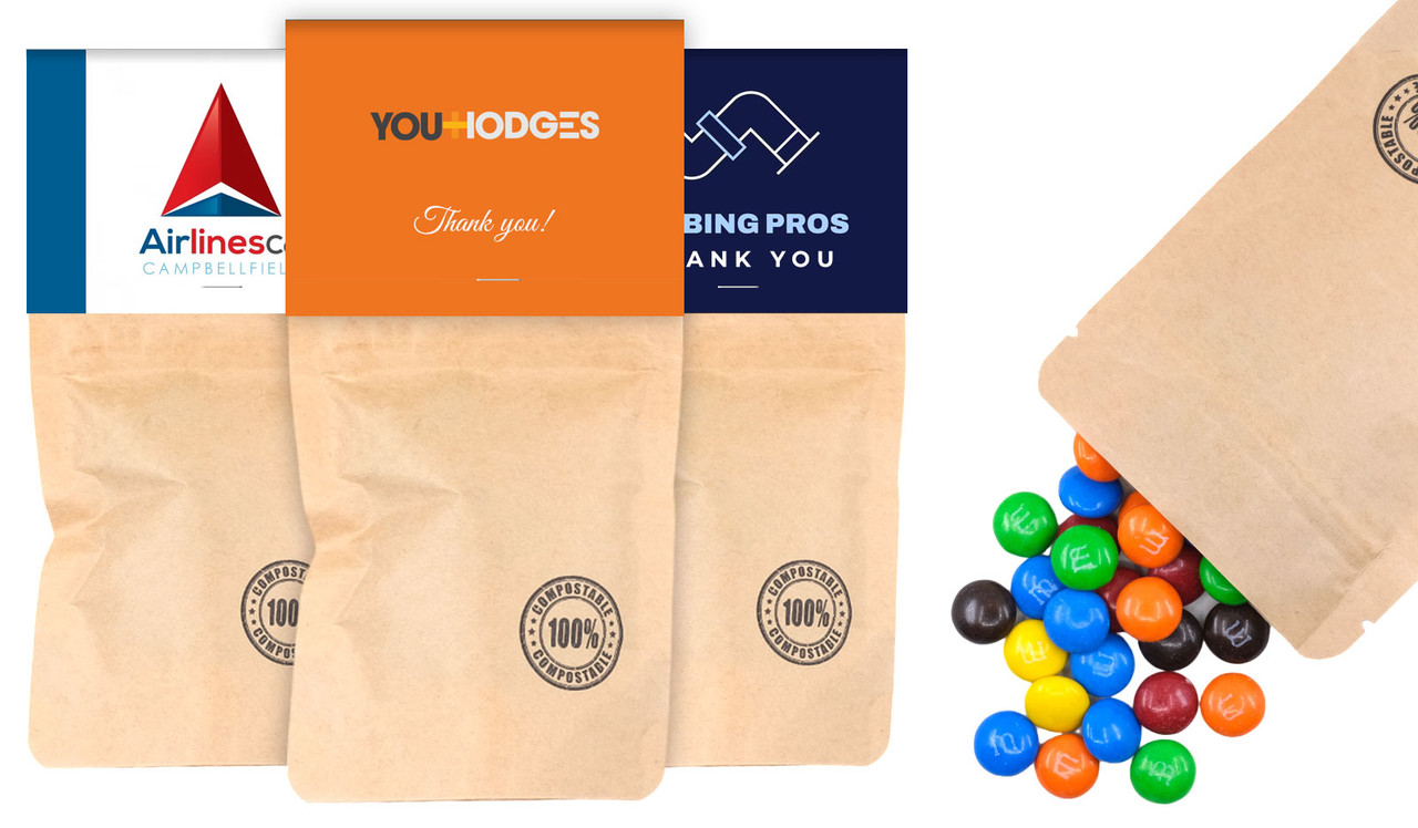 Eco Lolly Bag With Topper And M&MS 50g
