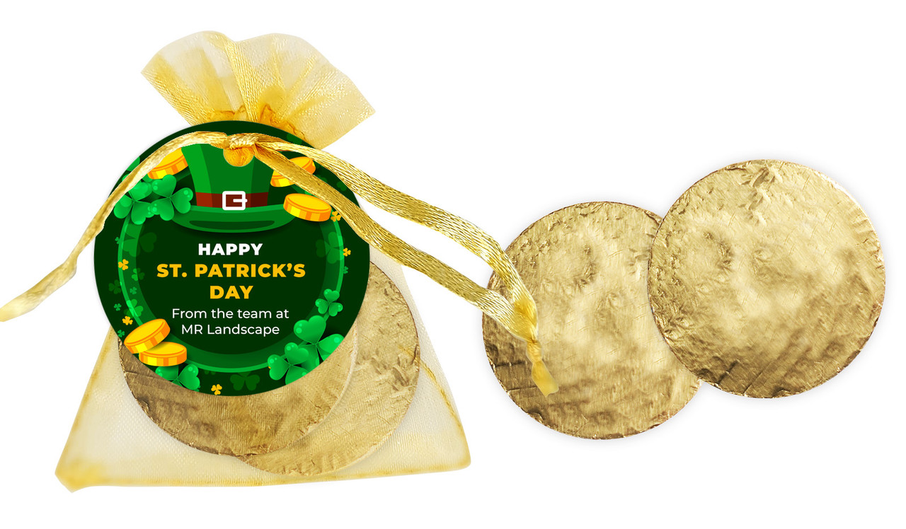 Fun Personalised St Patrick's Day Organza Bag