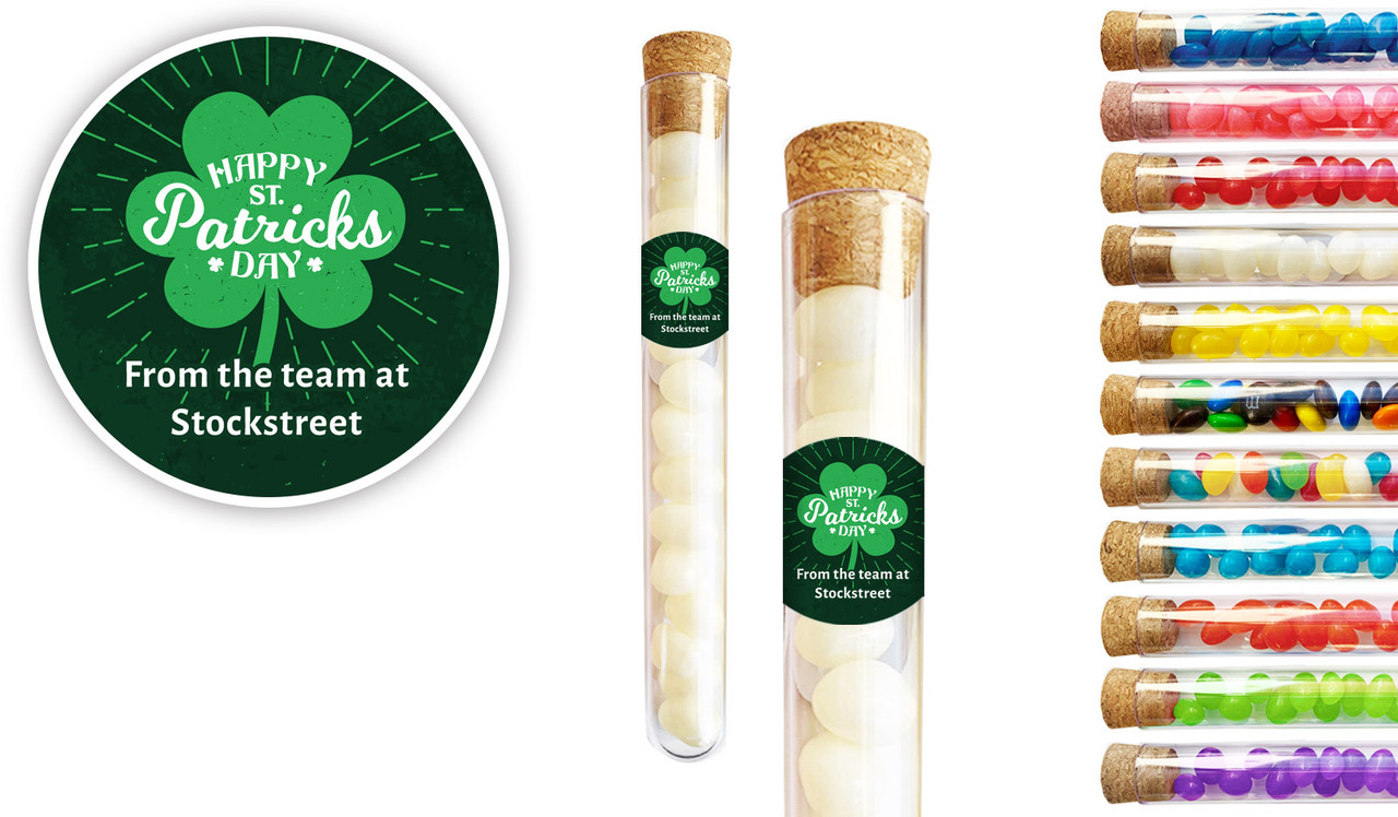 Shamrock Personalised St Patrick's Day Test Tubes