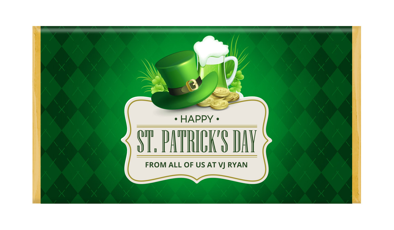 Argyle Personalised St Patrick's Day Chocolate Bars