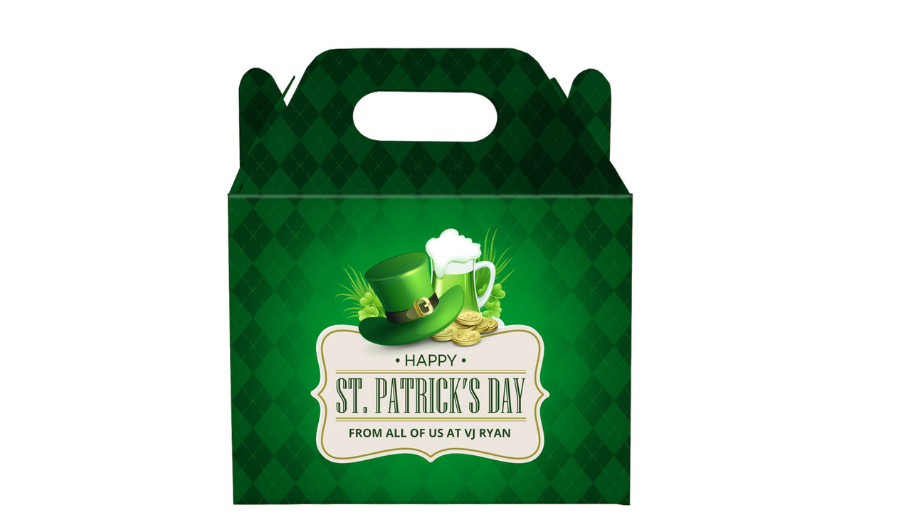 Argyle Personalised St Patrick's Day Gable Favour Box