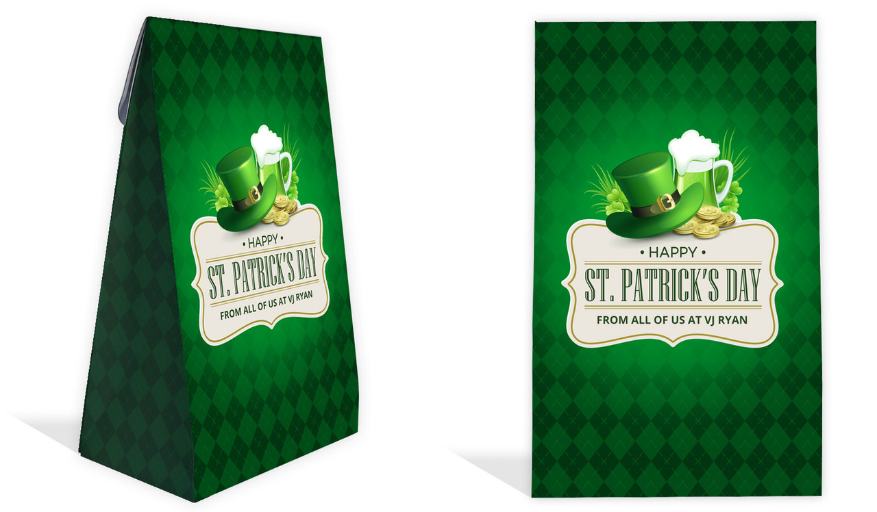 Argyle Personalised St Patrick's Day Gusset Favour Bag