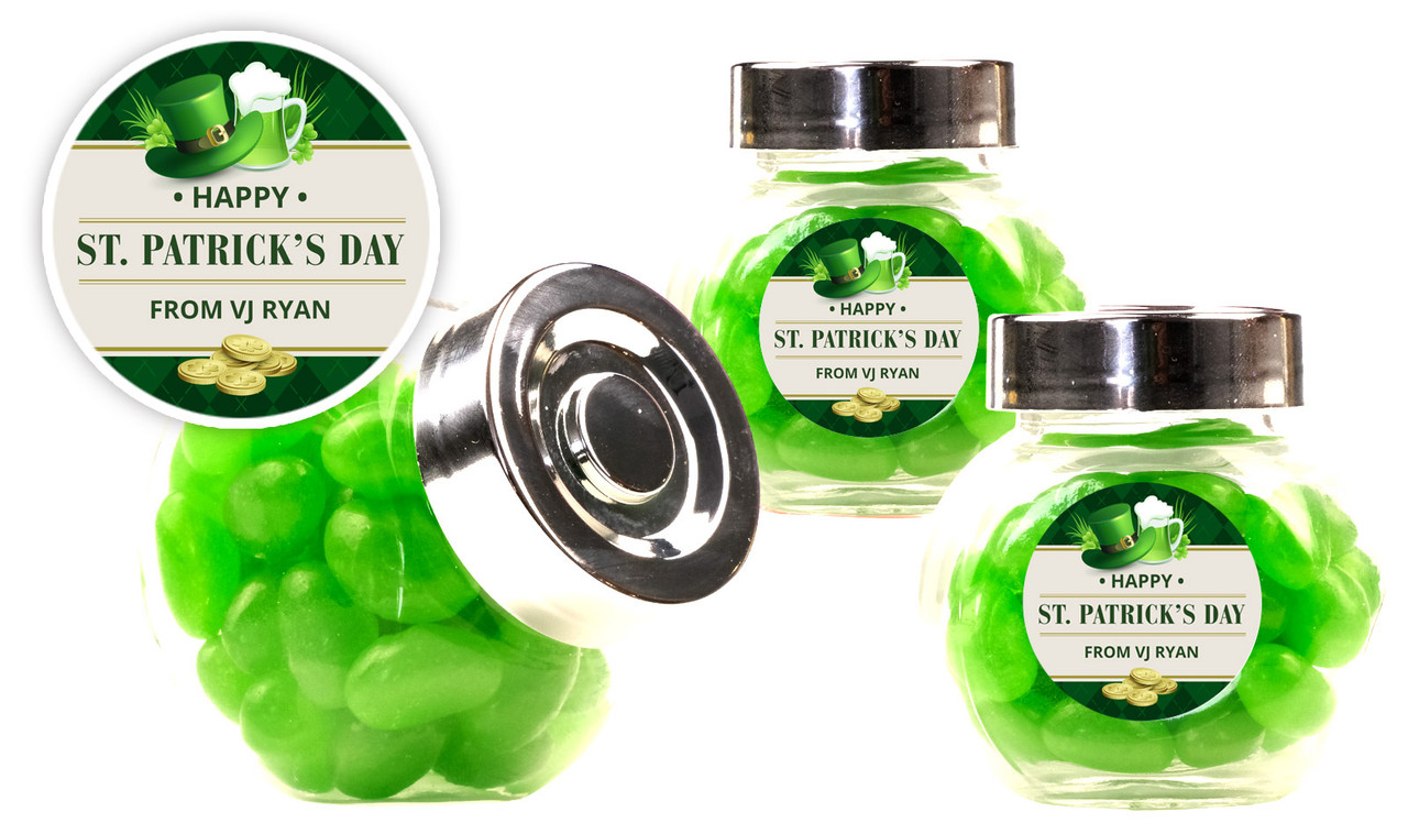 Argyle Personalised St Patrick's Day Mini Candy Jar