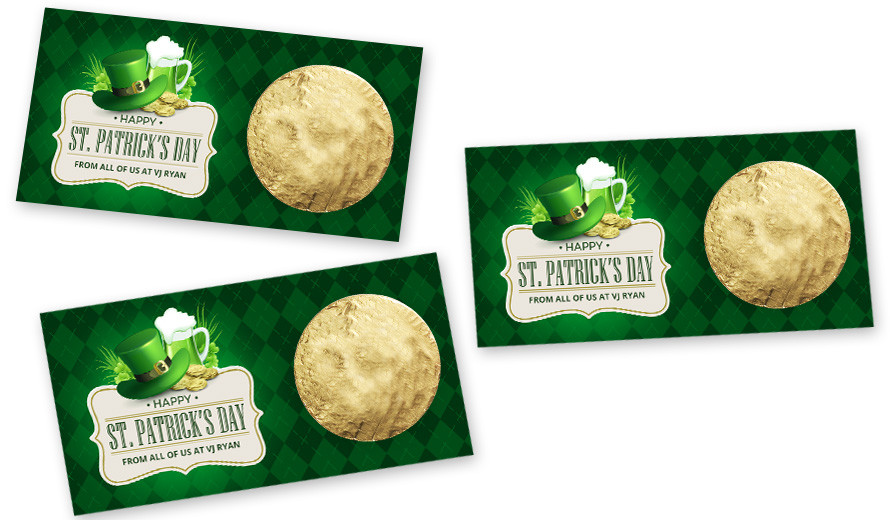 Argyle Personalised St Patrick's Day Coin Card