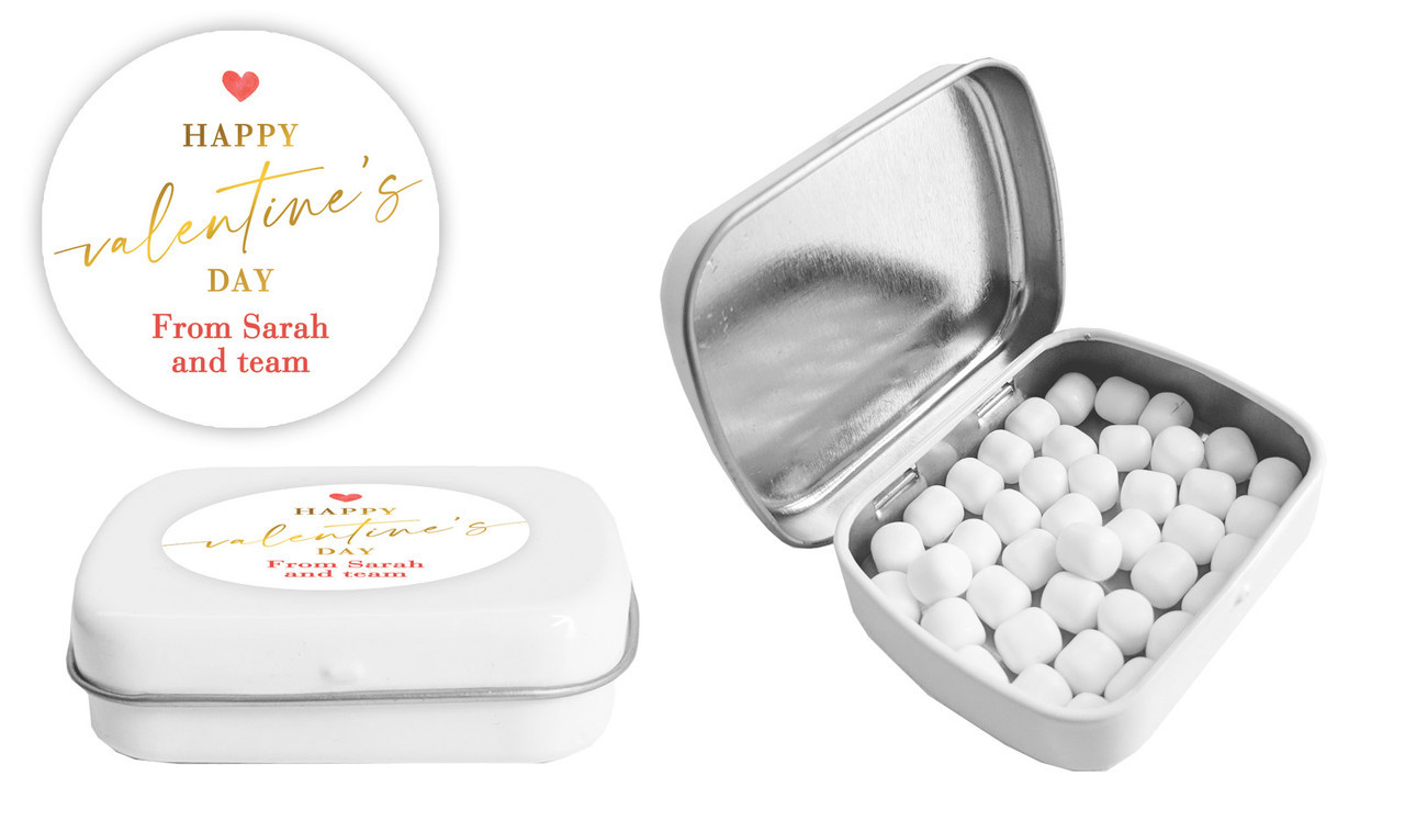 One Love Personalised Valentine's Day Mint Tin