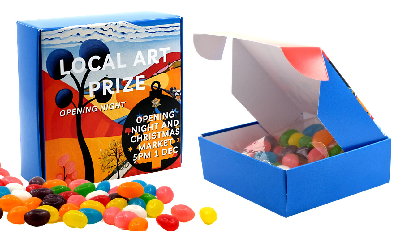 Branded Flat Box With Jelly Beans 50g