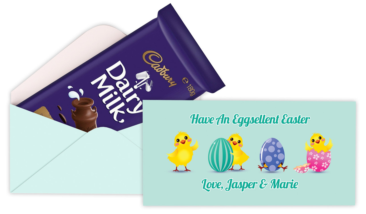 Chickens Hatching Easter Personalised Cadbury Bar Box (Box Only)