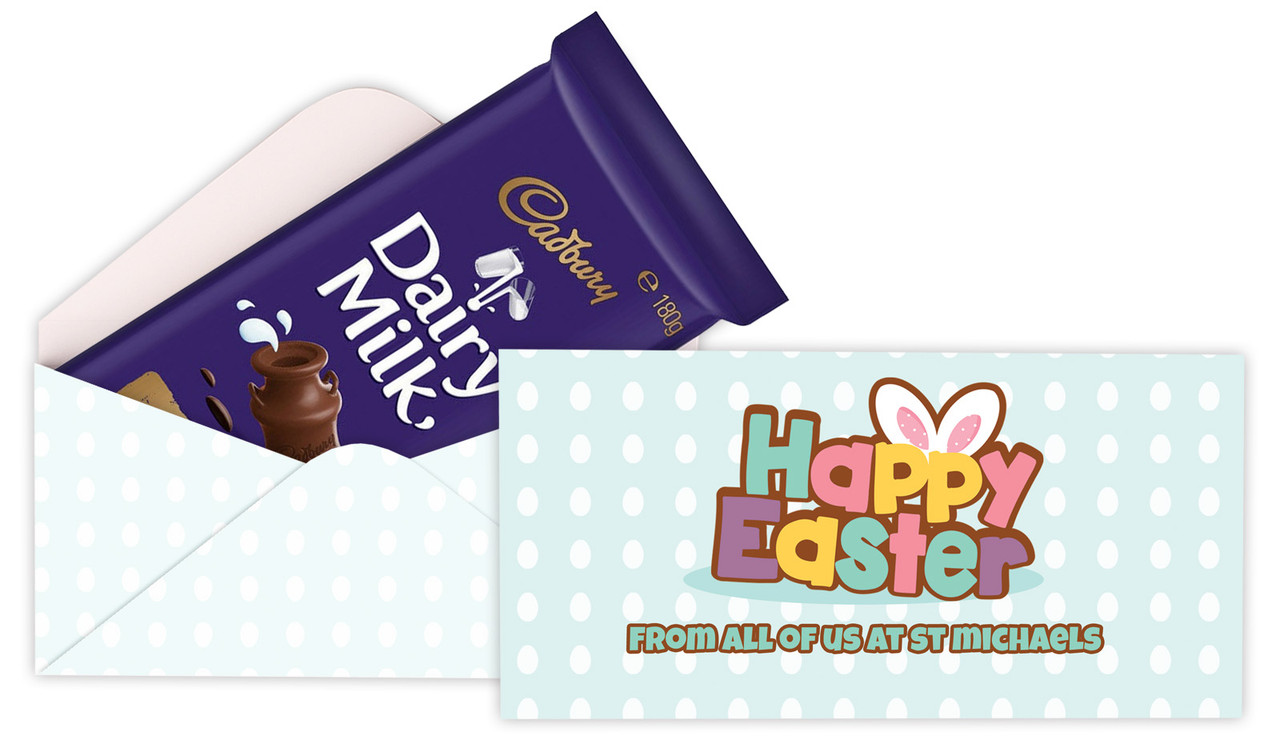 Happy Easter Personalised Cadbury Bar Box (Box Only)