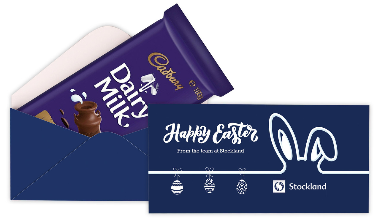 Corporate Easter Personalised Cadbury Bar Box (Box Only)
