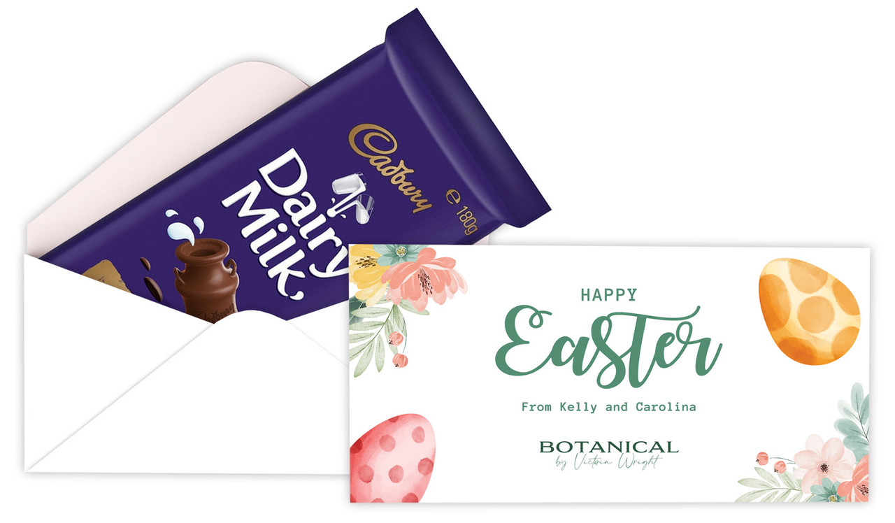 Botanical Eggs Personalised Cadbury Bar Box (Box Only)