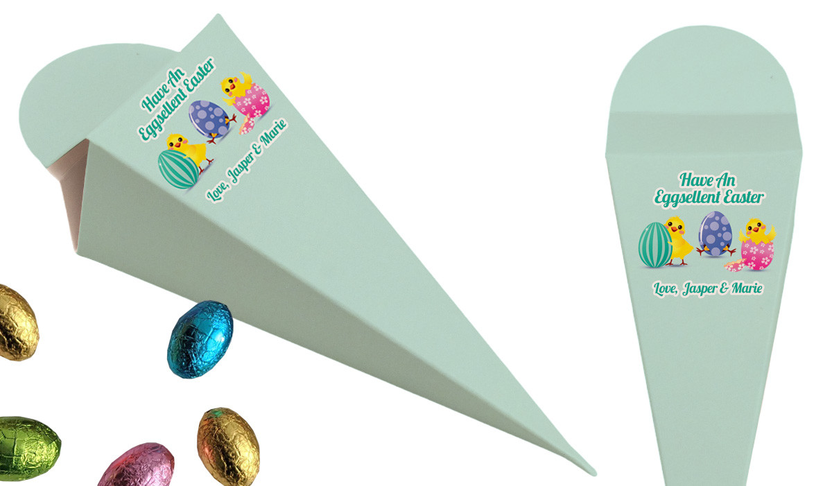 Chickens Hatching Easter Personalised Carrot Box
