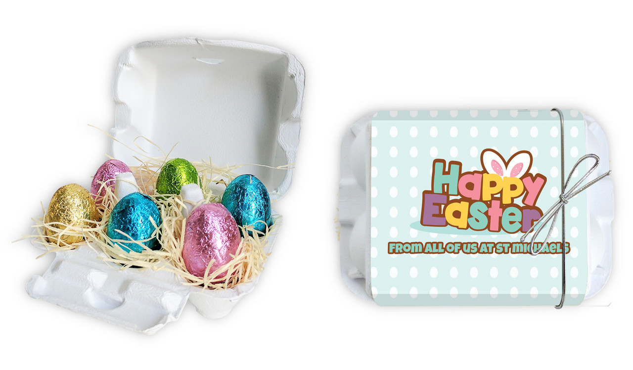 Happy Easter Personalised Easter Egg Carton