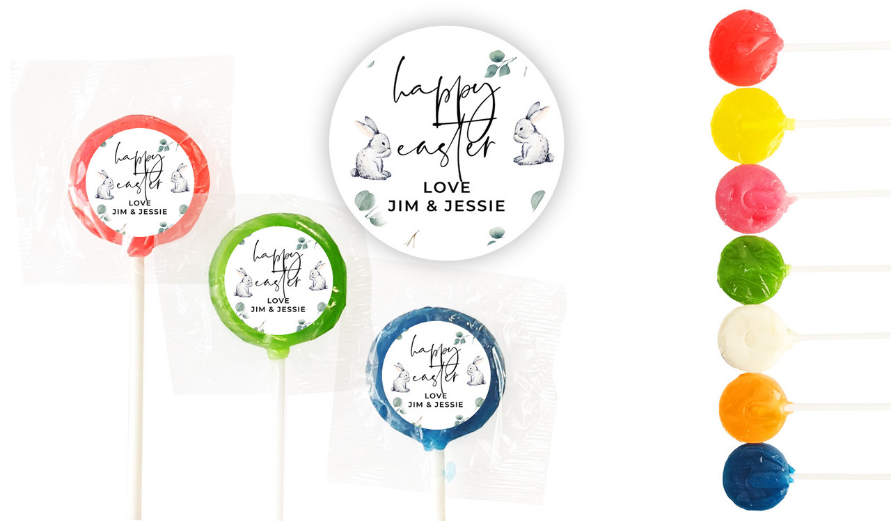 Eucalypt Personalised Mini Lollipops