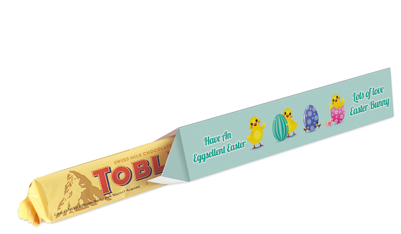 Chickens Hatching Easter Personalised Toblerone Bar Box