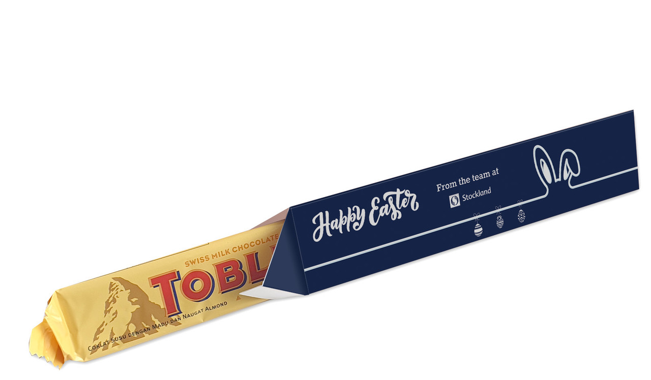 Corporate Easter Personalised Toblerone Bar Box