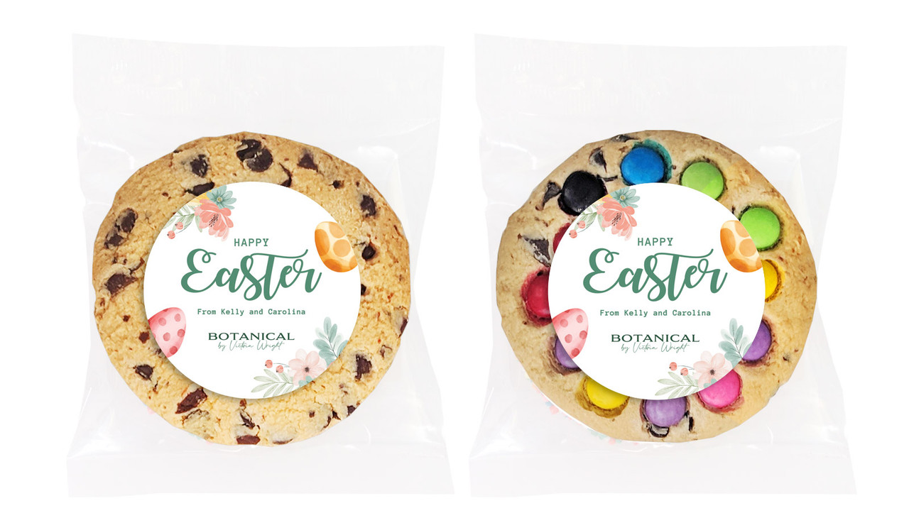 Botanical Eggs Personalised Cookie