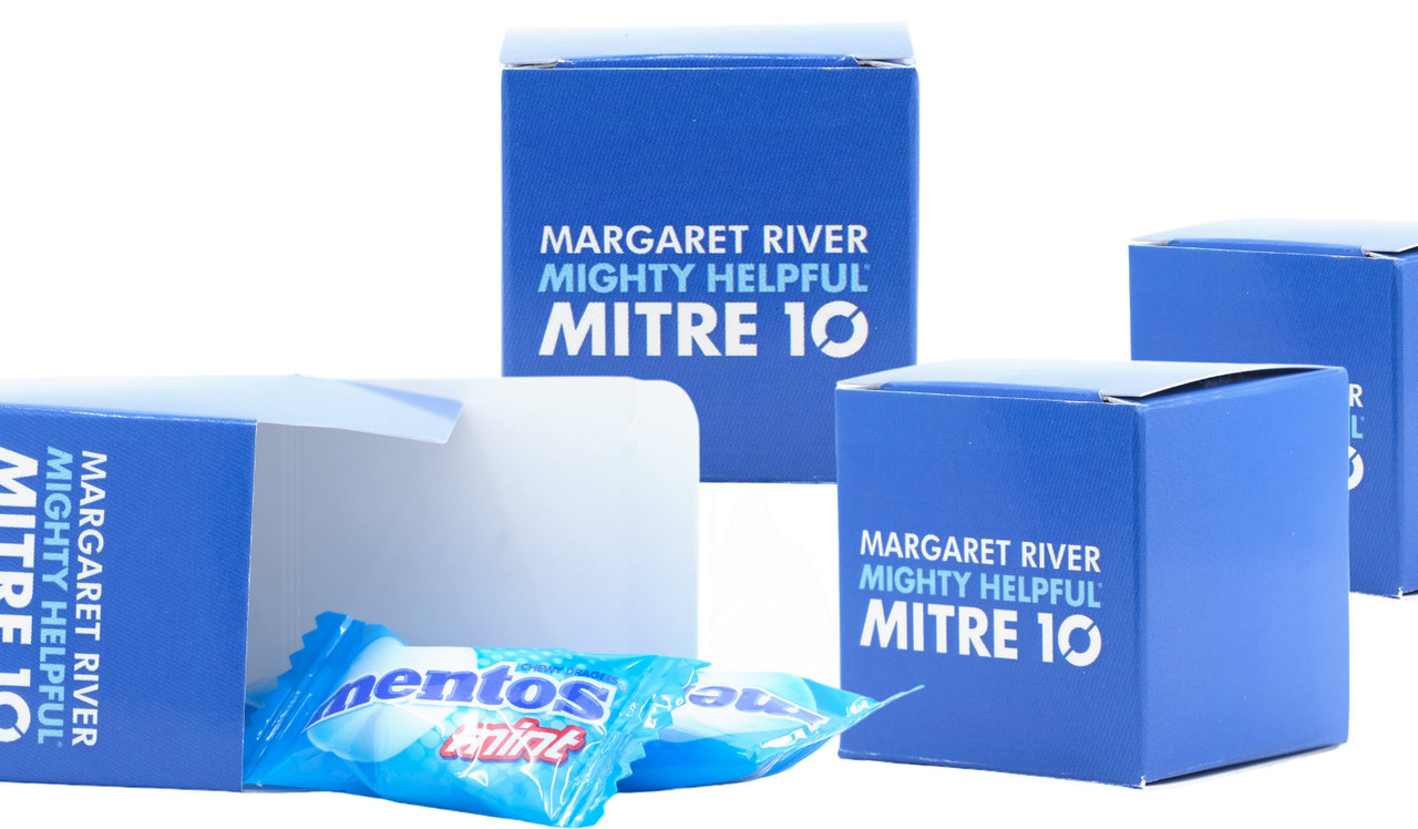3.5cm Custom Cube Box With Mentos