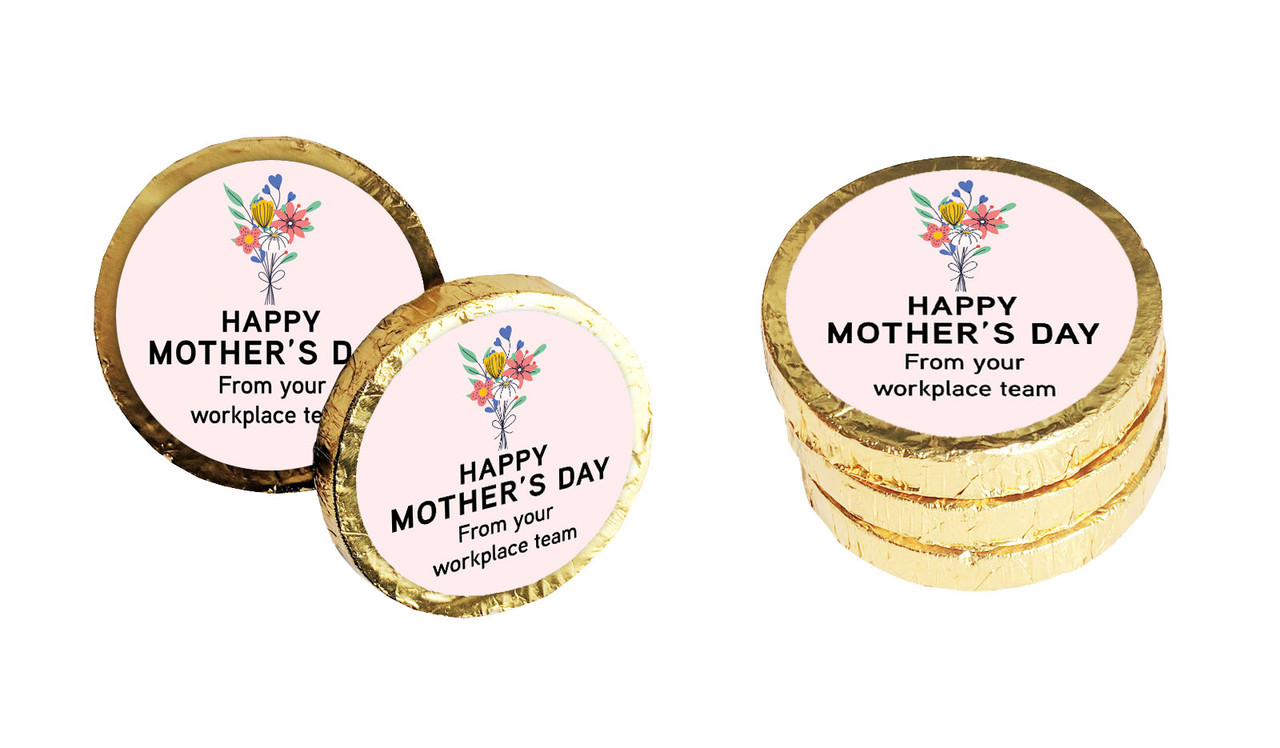 Pretty Bunch Mothers Day Chocolate Coin