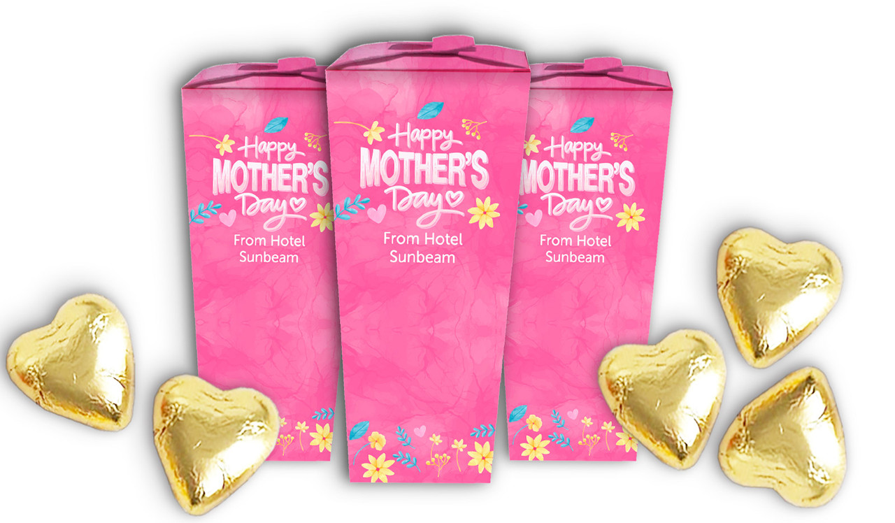 Lively Pink Mothers Day Personalised Chocaboxes