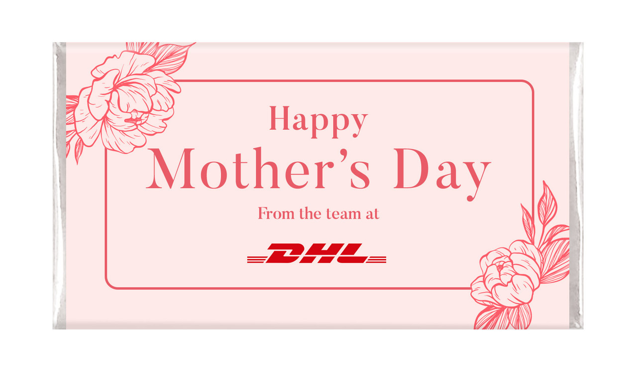 Sketched Roses Mother's Day Personalised Chocolates