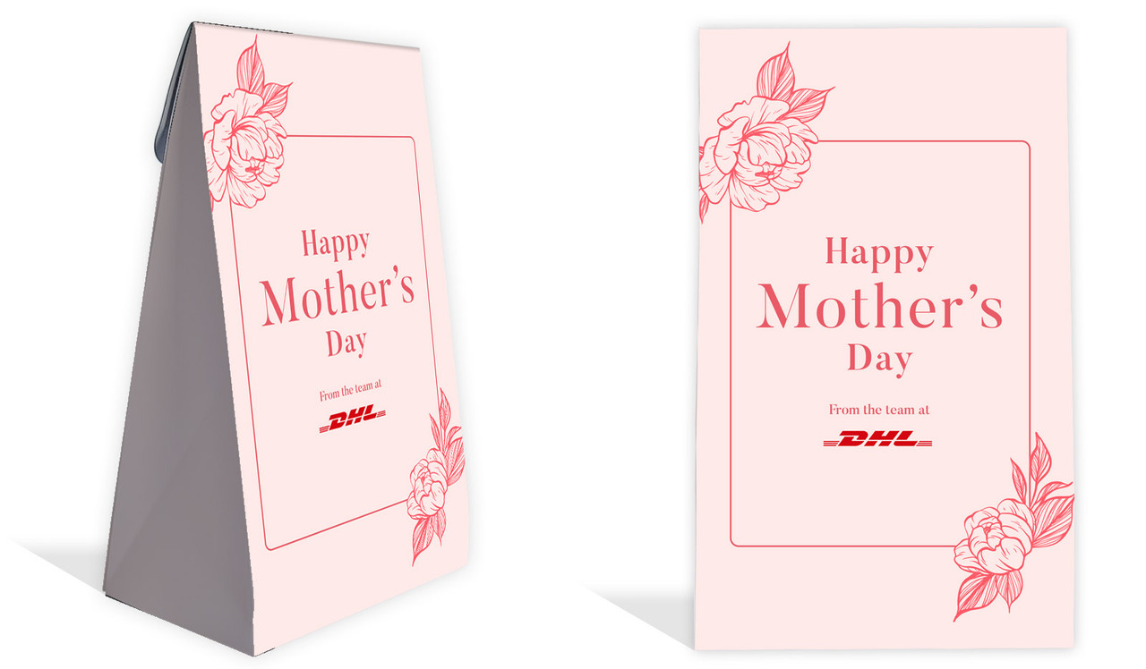 Sketched Roses Mothers Day Personalised Gusset Favour Bag