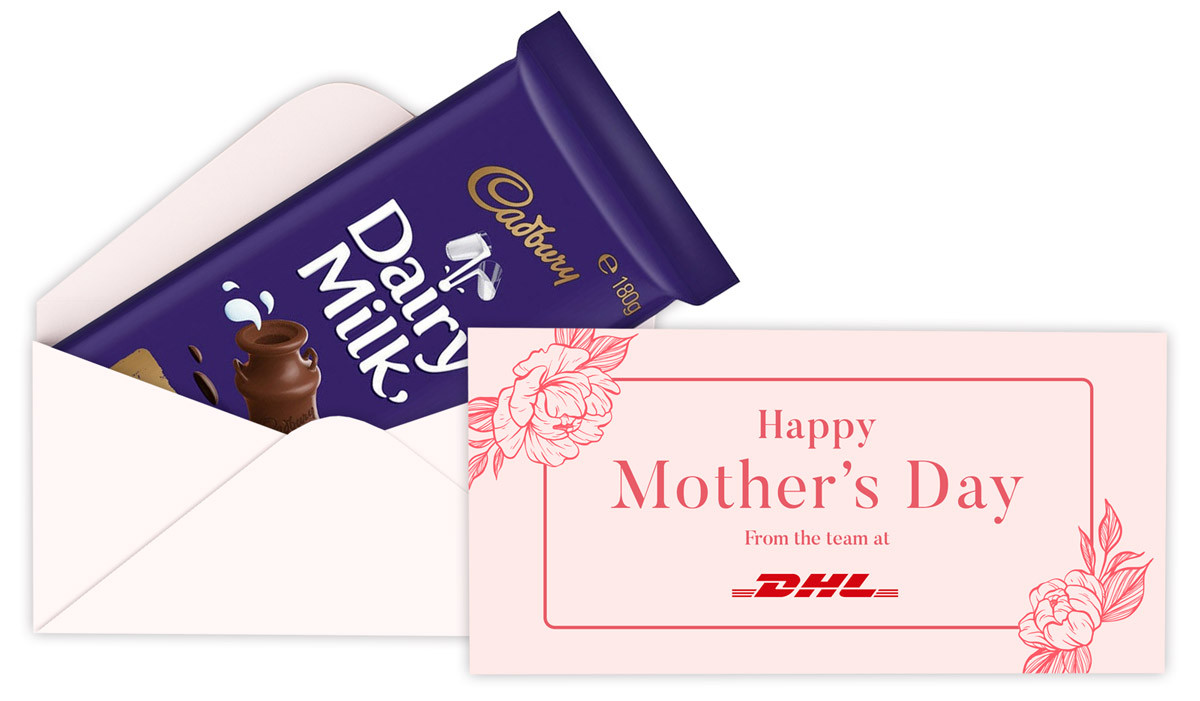 Sketched Roses Mothers Day Personalised Cadbury Bar Box (Box Only)