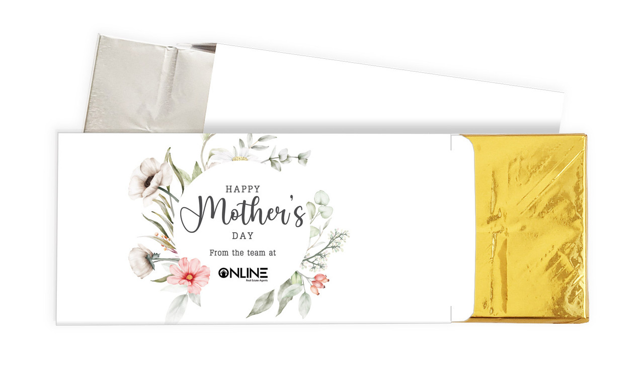 Native Flora Mothers Day Personalised Chocolate Bar In A Box