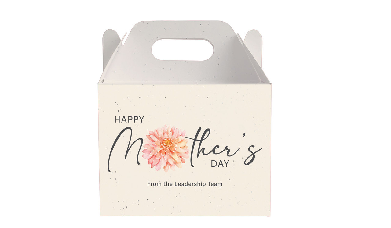 Natural Mothers Day Personalised Gable Favour Box