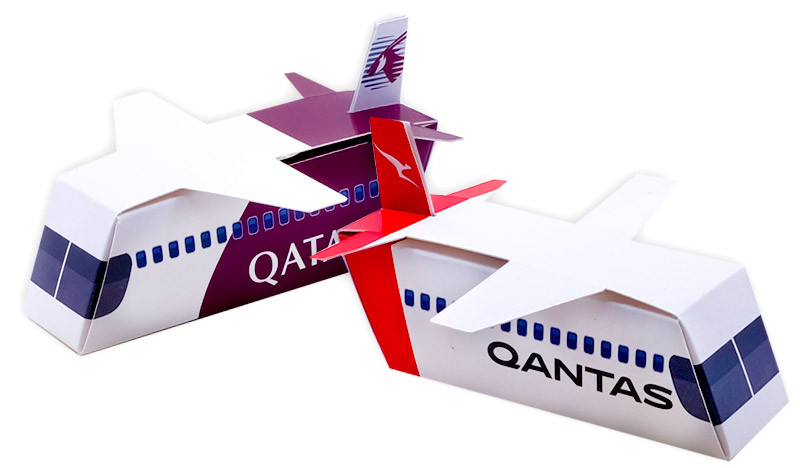 Branded 10cm Airplane Box