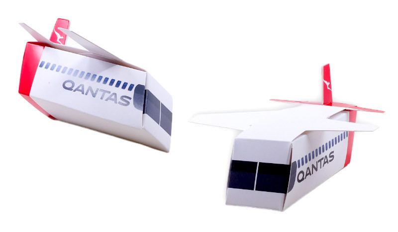 Perspective view of the airplane boxes
